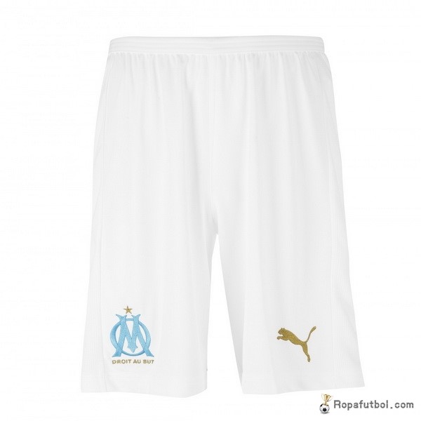 Pantalones Marsella Replica Primera Ropa 2018/19 Blanco